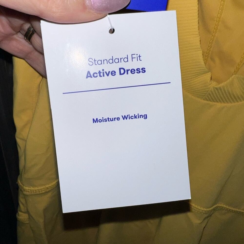 NWT JoyLab Yellow Tennis Dress Open Back Active Dress Size M - Picture 11 of 16